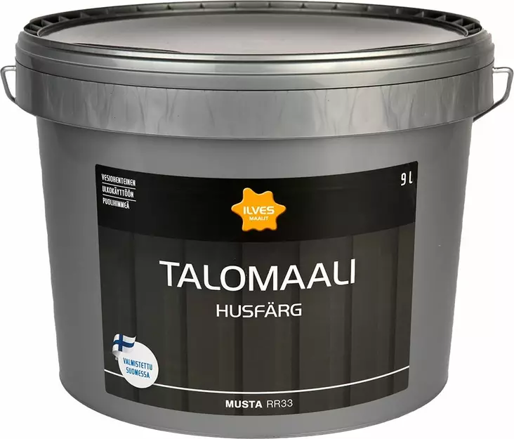 Ilves Talomaali Musta RR33 9L - Talomaalit - 6430026954478 - 1