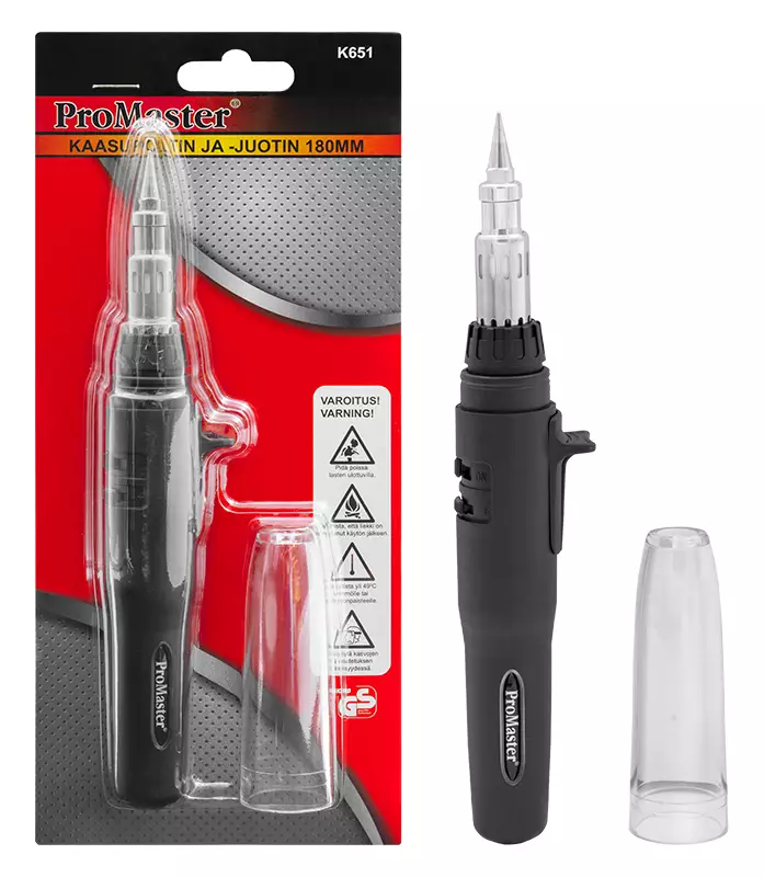 Kaasupoltin ja -juotin 180mm - Kaasutohot, lamput ja sytyttimet - 6420286016528 - 1