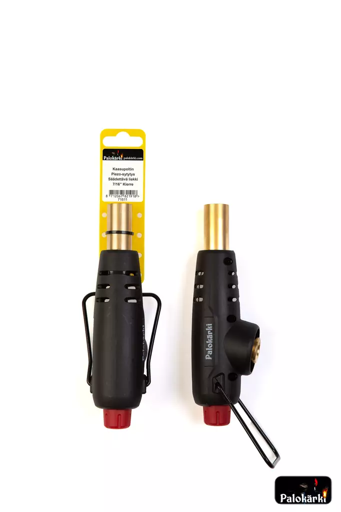 Kaasupoltin Piezo-sytytys säädettävä - Kaasutohot, lamput ja sytyttimet - 8712067821918 - 1