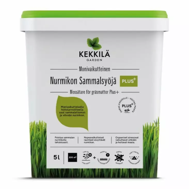 Kekkilä nurmikon sammalsyöjä plus 5l - Kompostori- ja huussitarvikkeet - 6433000623728 - 1