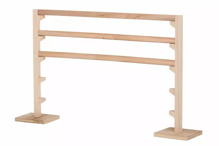 Keppihevosen pystyeste puinen 100cm - Kotileikit ja roolileikit - 6410416375168 - 1