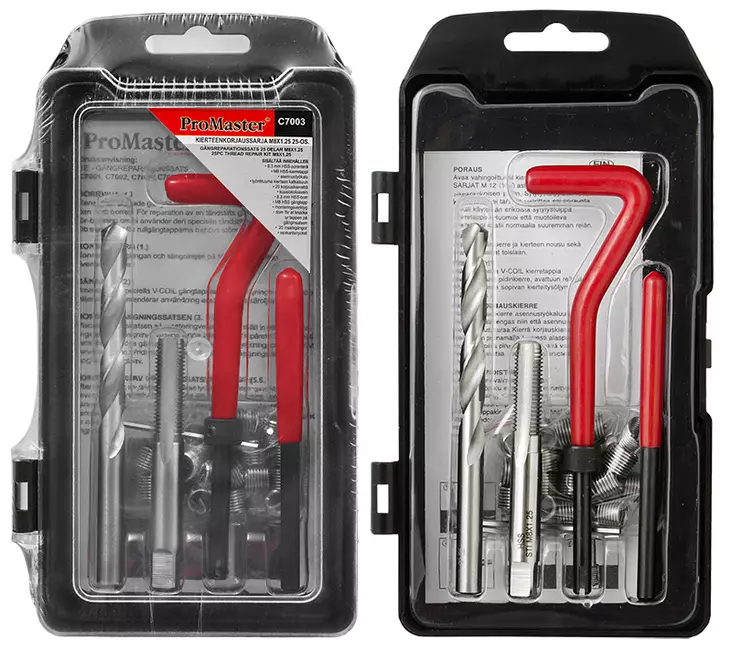 Kierteenkorjaussarja m8x1.25 25-os. - Kierretyökalut - 6420286870038 - 1