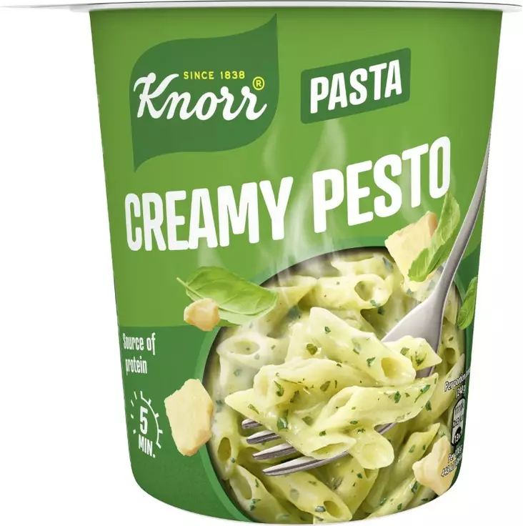 KNORR SNACK POT CREAMY PESTO 68G - Kuivaruoka-aineet, keitot ja kastikkeet - 8710604788878 - 1