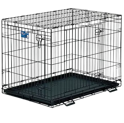 Koiran näyttelyhäkki 2-ovinen 60x43x50cm - Lemmikkien häkit ja aitaukset - 6438168011318 - 1
