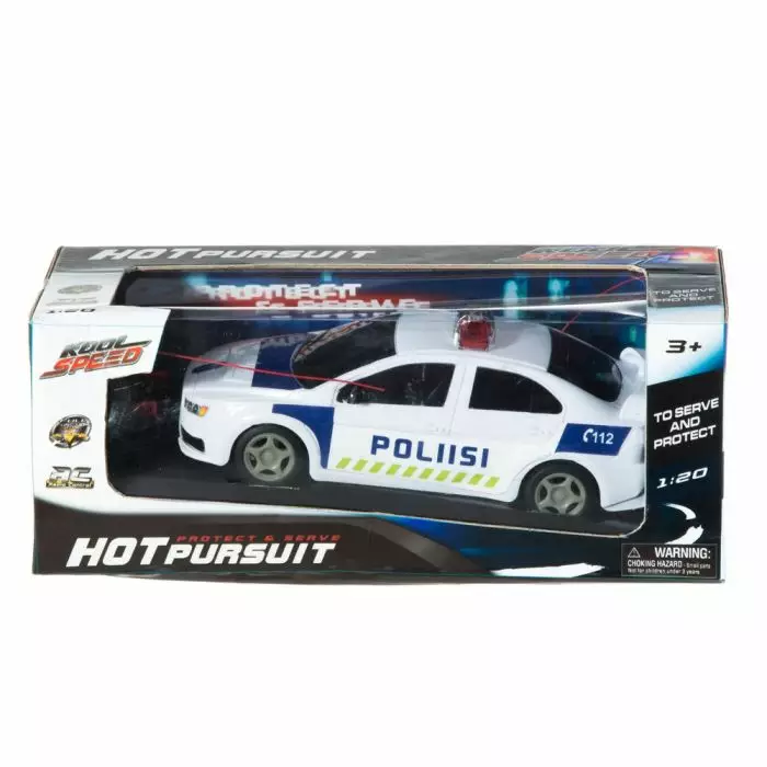 Kool Speed R/C Poliisiauto 1:20 27MHz - Leikkiautot ja kauko-ohjattavat autot - 6410413036468 - 1
