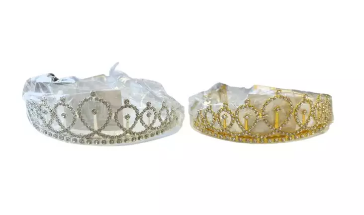 Kruunu hopea/kulta - Hiuskoristeet - 6438159385428 - 1