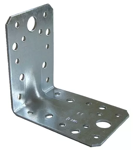 Kulmalevy 90x90x65x3mm vahvistettu - Kulmaraudat ja naulauslevyt - 4260063023088 - 1