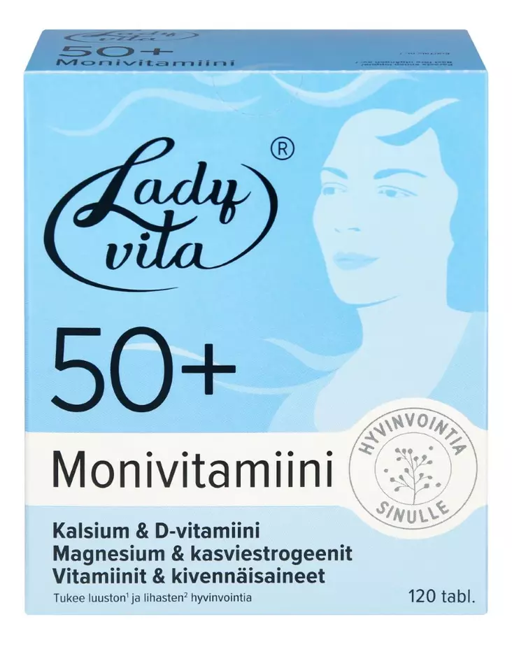 Ladyvita monivitamiini 50+ ravintolisä - Vitamiinit ja mineraalit - 5702075066008 - 1