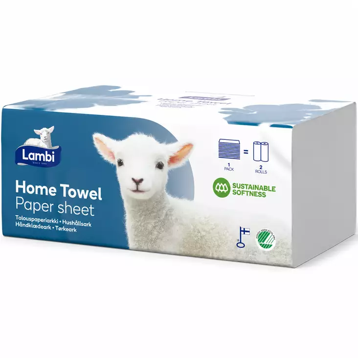 Lambi Home Towel talouspaperiarkki 120kp - Talouspaperit - 6414301064908 - 1