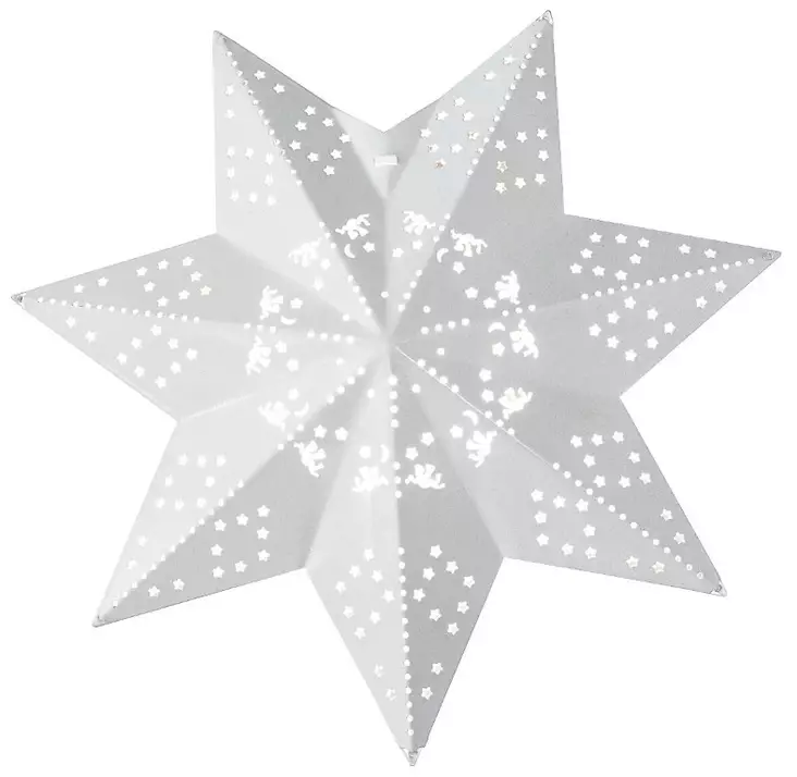Leena metallitähti valkoinen 30 cm - Jouluvalot - 6435200213198 - 1