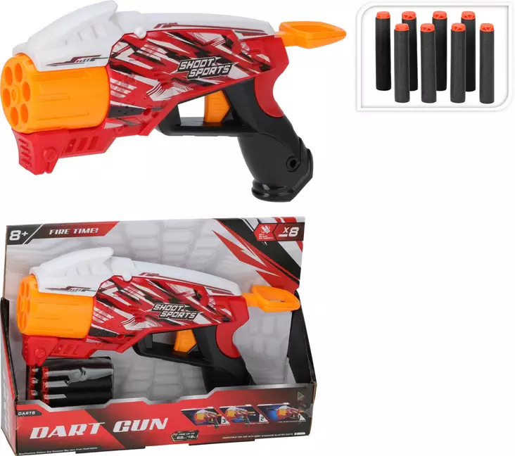 Leikkiase+ softbullets 28cm - Leikkiaseet - 8721037279178 - 1