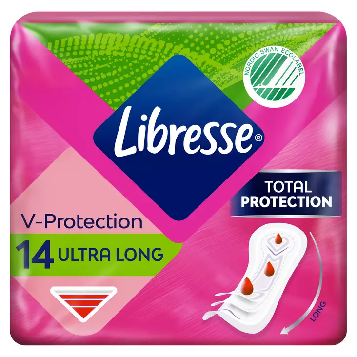 Libresse side Ultra Long siivetön 14kpl - Pikkuhousunsuojat ja siteet - 7310790088328 - 1