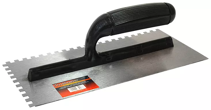 Teräsliippa 120x270mm hammastettu - Laastikammat ja kauhat - 6420286850238 - 1