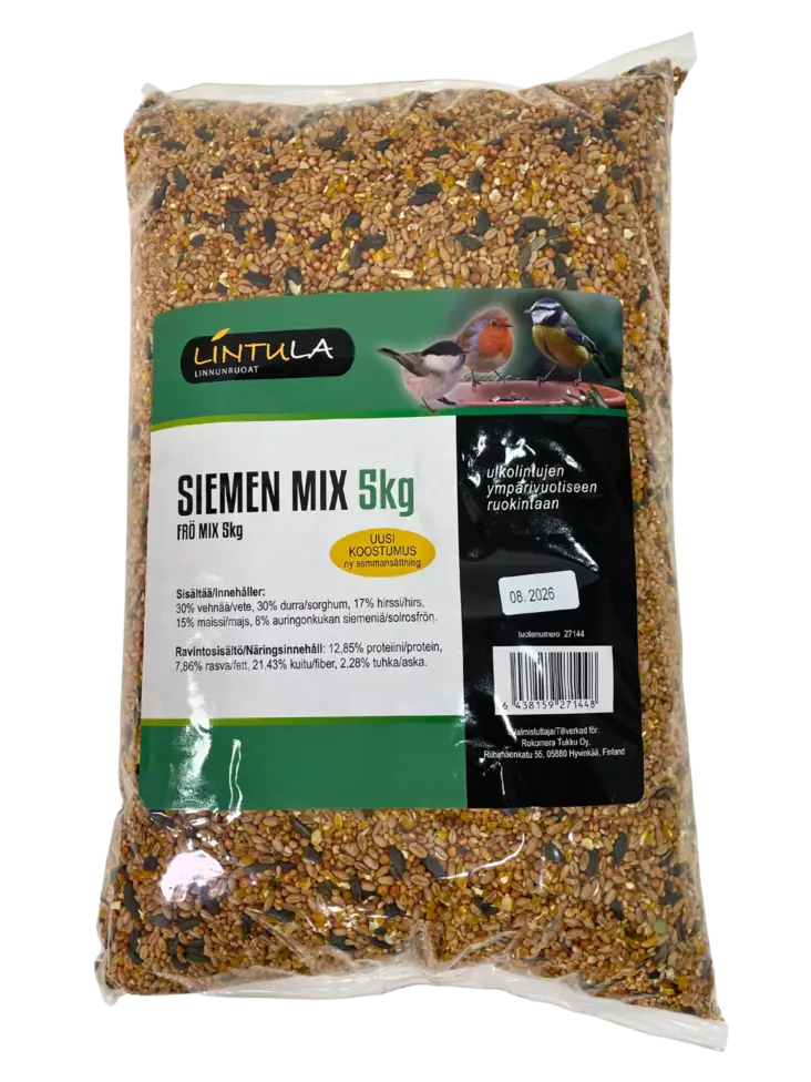 Lintula Super Mix 5kg siemensekoitus - Linnunruoka - 6438159271448 - 1