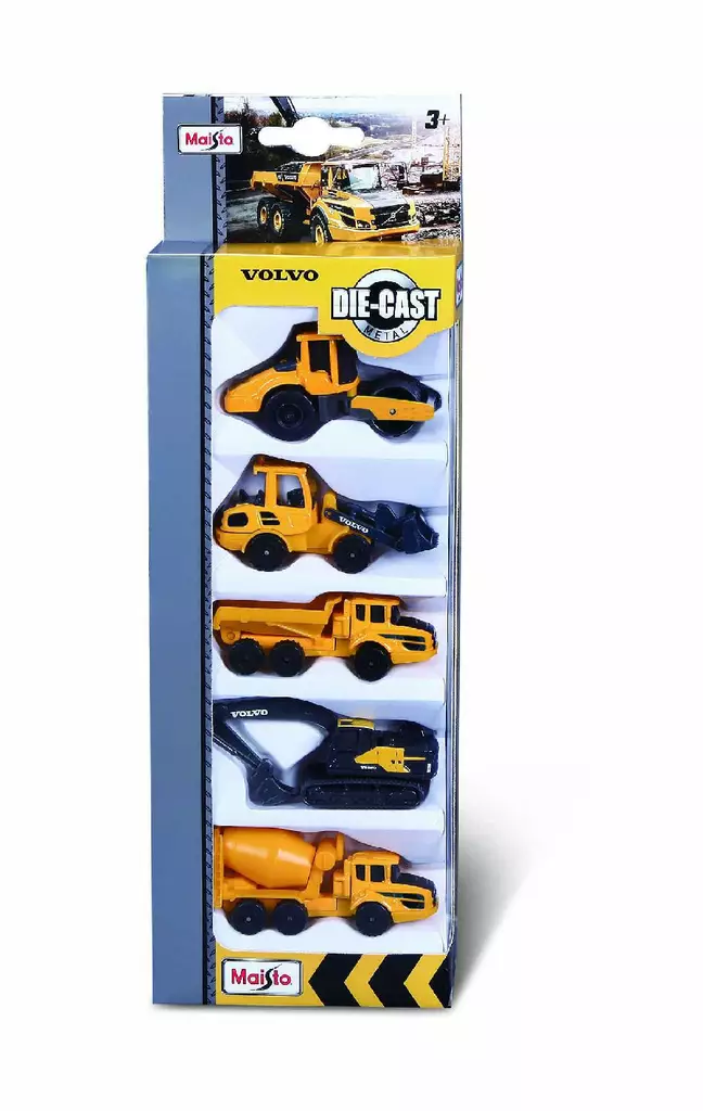 Maisto työmaa-ajoneuvo 7,6cm 5kpl - Leikkiautot ja kauko-ohjattavat autot - 6410413241428 - 2