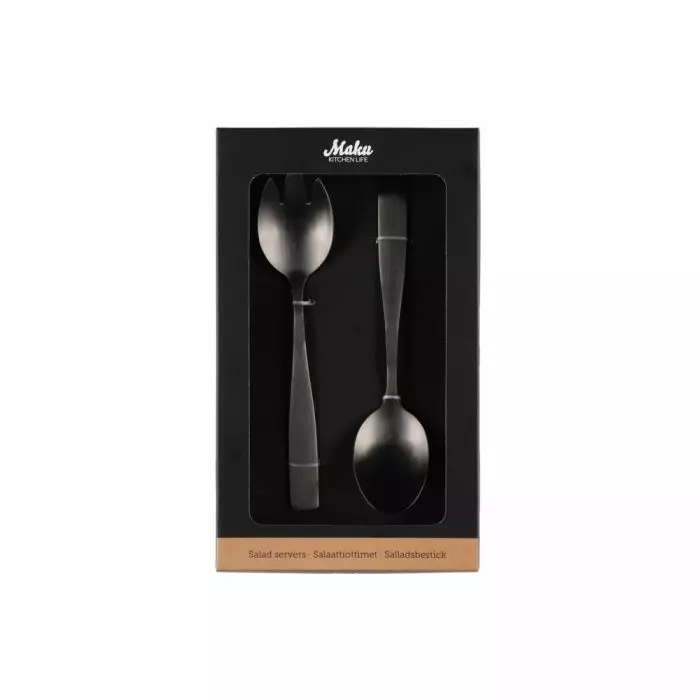 Maku salaatinottimet musta - Aterimet - 6410413051188 - 1