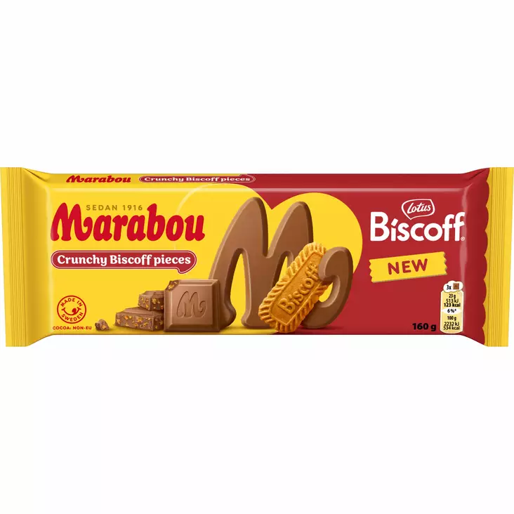 Marabou Biscoff 160g - Suklaat - 7622202367618 - 1