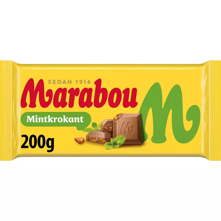 Marabou Mintkrokant Suklaalevy 200g - Suklaat - 7622201727758 - 1