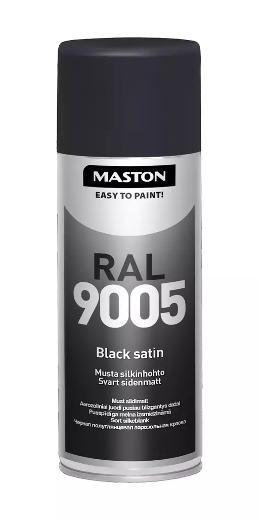 Maston musta silkinhoito RAL9005 400ml - Maalit - 6412494004008 - 2