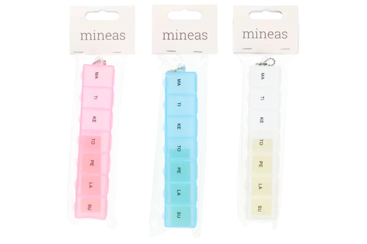 Mineas lääkeannostelija - Arjen apuvälineet terveyteen - 6410412834478 - 3