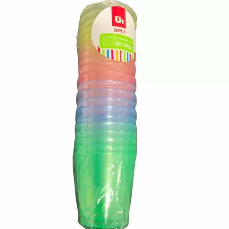 Minipikarit värilliset 20kpl/pkt - Kertakäyttömukit - 8720573551618 - 1