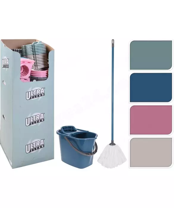 Moppisetti 10l sanko + moppi - Lattiamopit ja vaihto-osat - 8719202845228 - 1