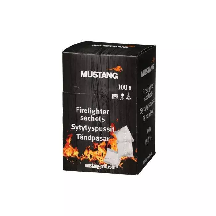 Mustang sytytyspussi hajuton 100kpl - Sytykkeet ja sytytysnesteet - 6410416266558 - 1