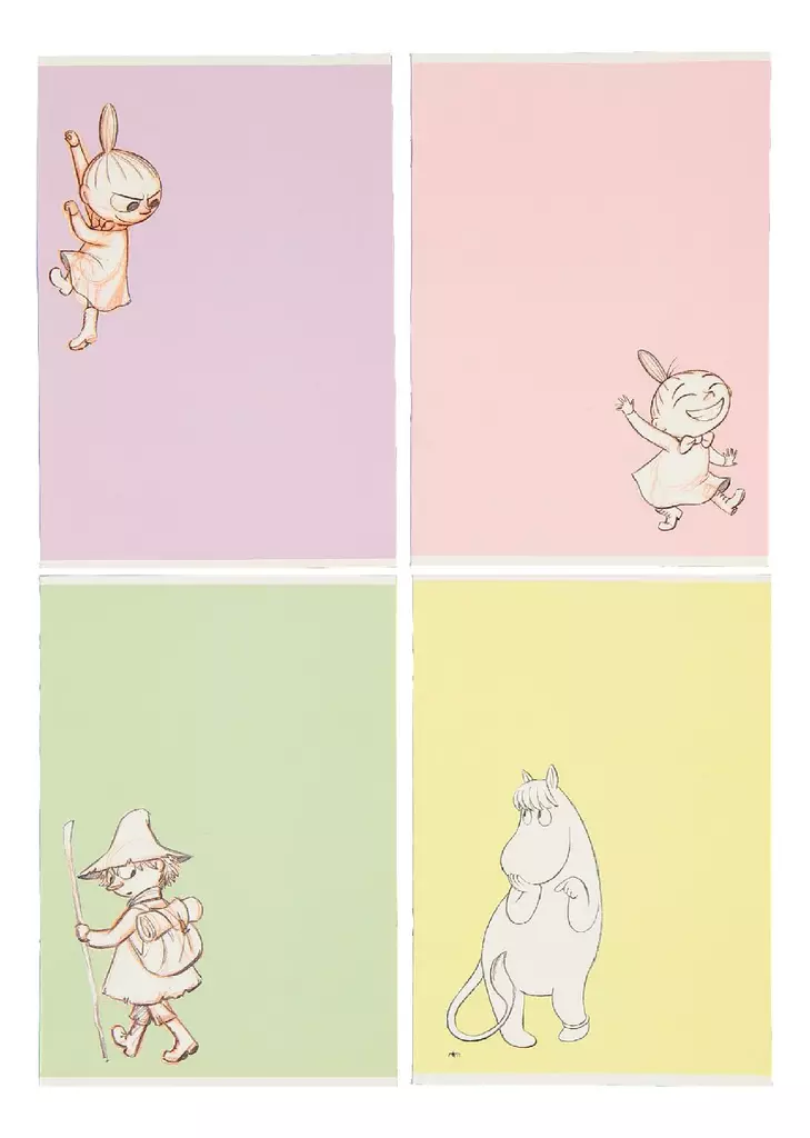 Muumi nidottu vihko A5/40 värilajitelma - Vihkot, lehtiöt, muistikirjat - 6417749410238 - 1