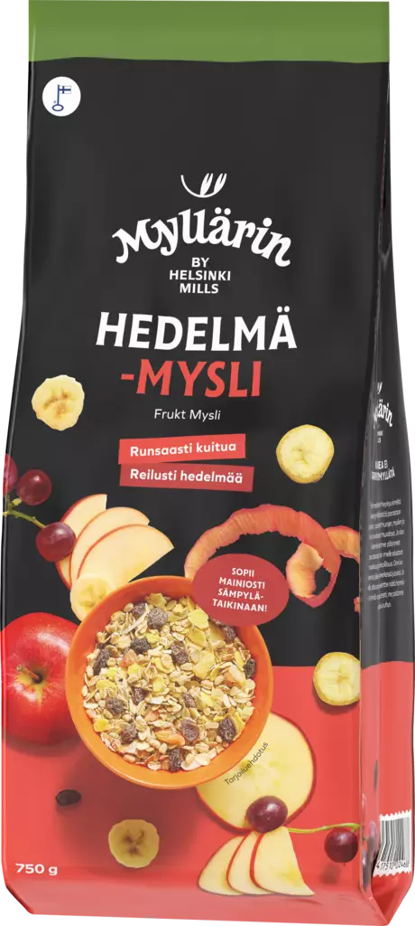Myllärin mysli 750g hedelmä - Myslit ja granolat - 6417510024688 - 1