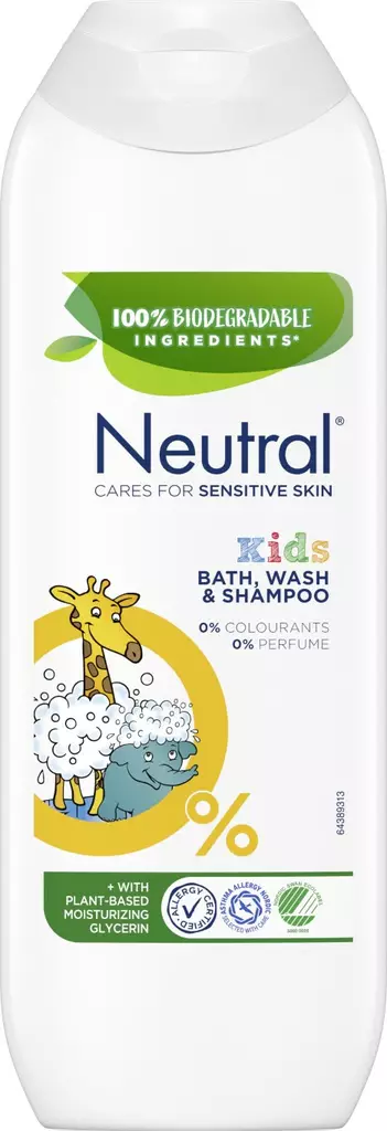 Neutral kids Wash&sShampoo 250ml - Shampoot - 8720181537868 - 1