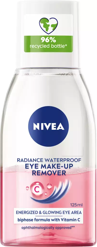 Nivea Glow Eye Makeup Remover 125ml - Kasvovedet ja kasvojen puhdistusaineet - 4005900898388 - 1