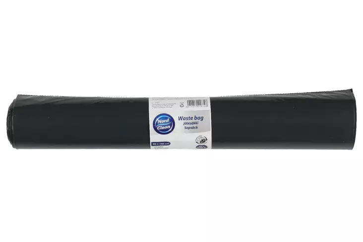 Nord clean jätesäkki musta 250l/10kpl - Jätesäkit - 6410412218728 - 2