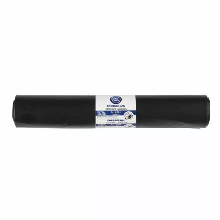 Nordclean jätesäkki musta vahva 200l 8kp - Jätesäkit - 6410412942258 - 2