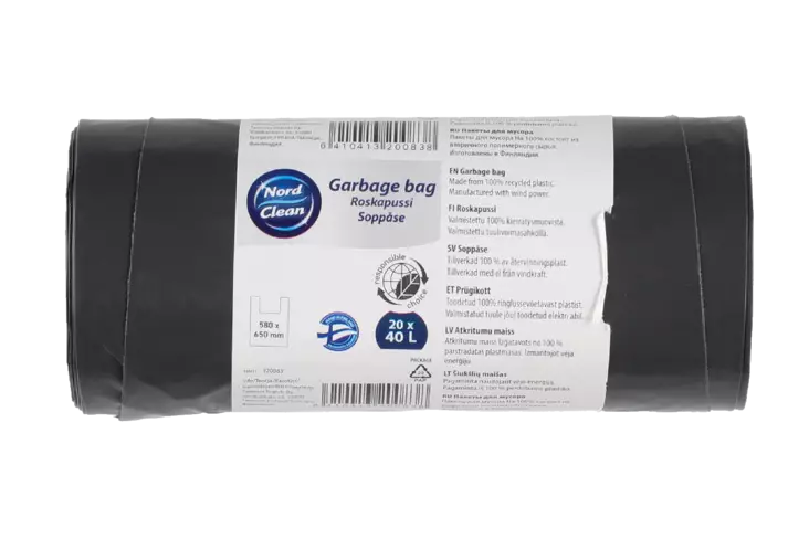 Nord clean roskapussi 40 l 20kpl - Roskapussit - 6410413200838 - 2