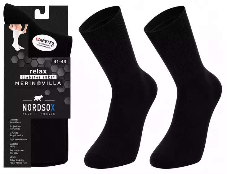 Nordsox diabetes merinovillasukka 41-43 - Miesten sukat - 6438159061988 - 1