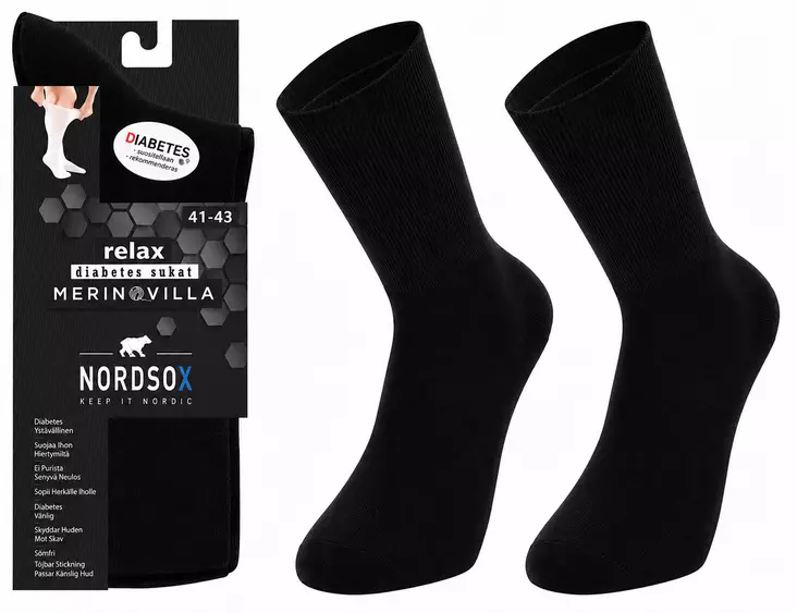 Nordsox merinovilla sukka 41-43 - Miesten sukat - 6438159061988 - 1