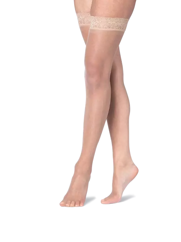 Norlyn stay Up sukat 15den ivory M-L - Naisten sukat ja sukkahousut - 7028413006108 - 1