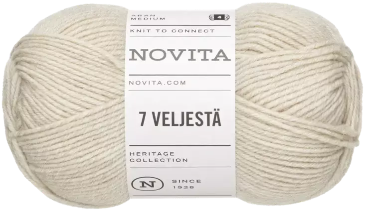 Novita 7 Veljestä pellava 061 100g - Langat - 6412618215518 - 1