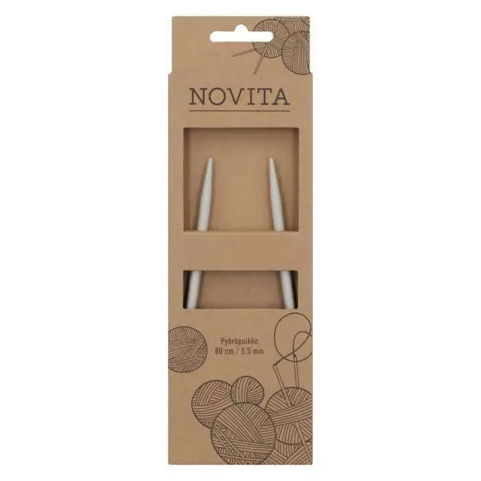 Novita Pyöröpuikot 80cm 5,5mm - Puikot - 6412619685518 - 1