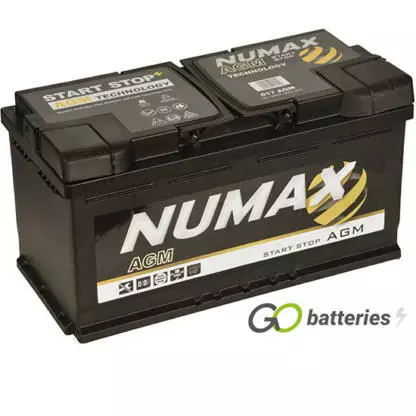 Numax AGM Käynnistysakku 95Ah - Auton akut - 5060196061358 - 1