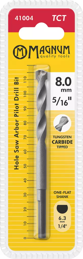 Ohjainporanterä TCT 1/4" - Reikäsahat - 6418868410048 - 1