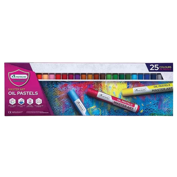Öljypastelliliidut 25 väriä - Puuvärikynät ja liidut - 8851907216498 - 1