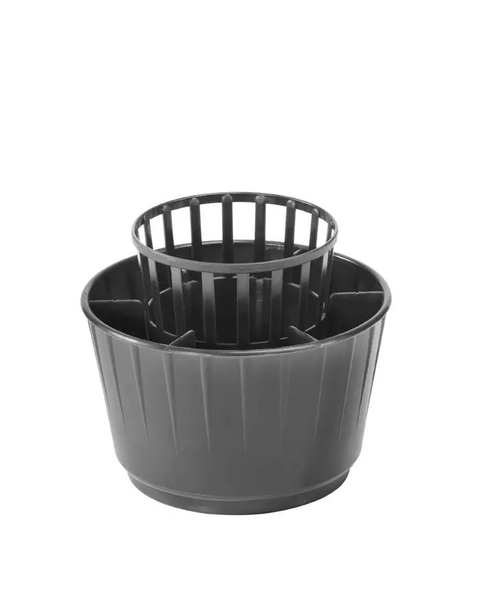 Orthex aterinteline tummanharmaa pyöreä - Astiatelineet ja astiankuivaustelineet - 6411760223648 - 1