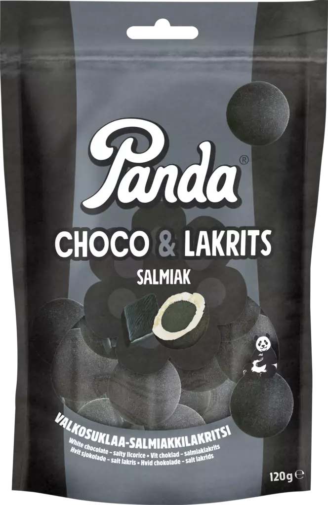 Panda choco lakrits salmiak 120g - Suklaat - 6412500032988 - 1