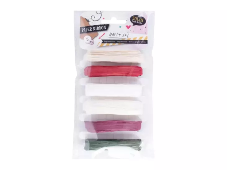 Paperinauha värilajitelma 6kpl - Askartelunauhat - 8720573778848 - 1