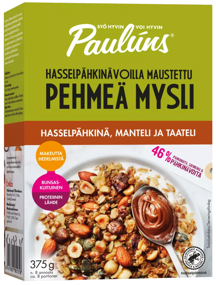Pauluns pehmeä mysli 375g - Myslit ja granolat - 6417801801318 - 1