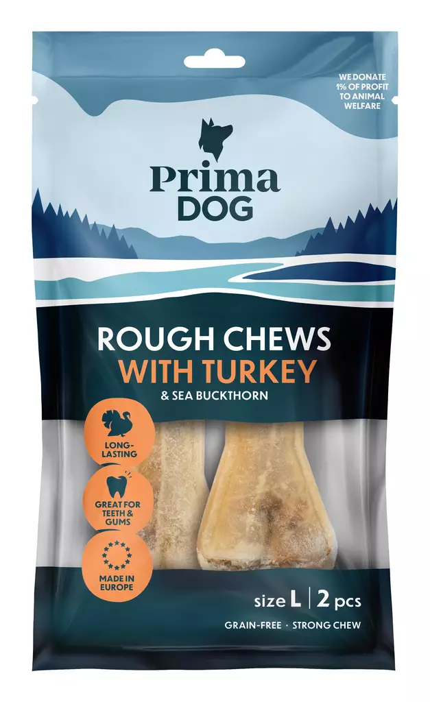 PD Rough chews Kalkkuna-Tyrni L 140g - Koiran luut - 6430076894298 - 1