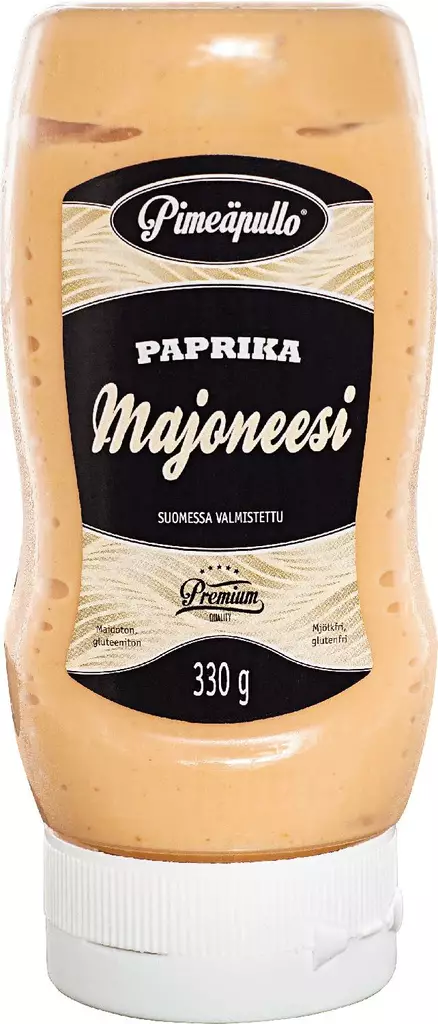 Pimeäpullo paprika majoneesi 330g - Majoneesit,maustekastikkeet ja tahnat - 6418795100838 - 1