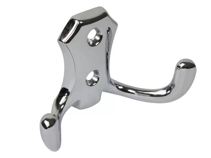 Pisla perinteinen vaatekoukku kromi - Koukut ja naulakot - 6414676023838 - 1