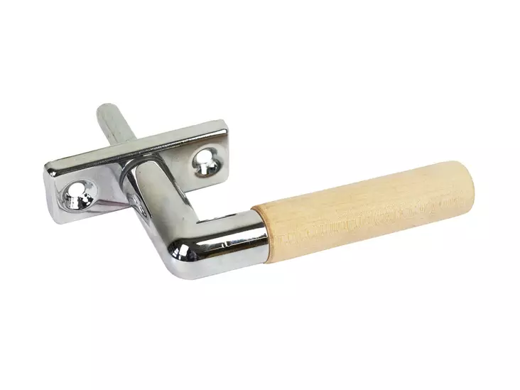 Pisla saunan ikkunapainike zn/kromi/puu - Ikkunahelat - 6414676026938 - 1